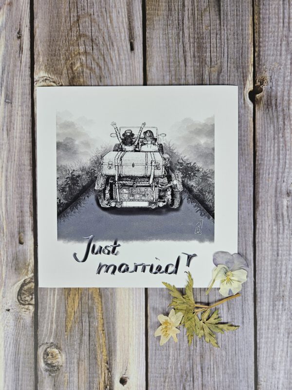 Karte "Freiheit" - Just married