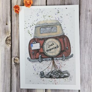 Karte "Just married"