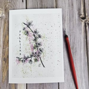 Karte "Apfelblüte" - Frühling