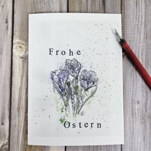 Karte "Krokusse" - Frohe Ostern
