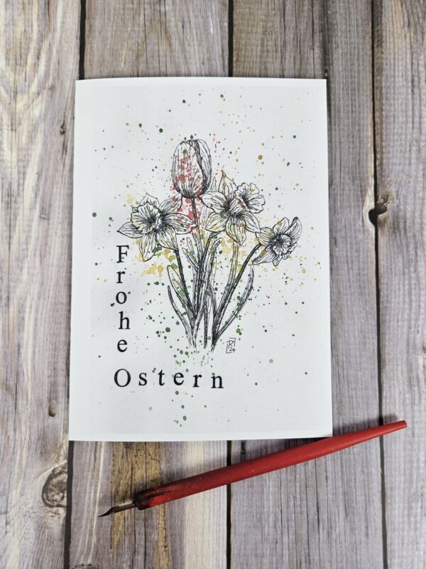 Karte "Narzissen" - Frohe Ostern
