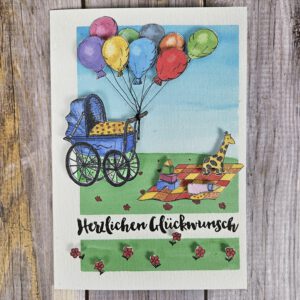 Karte "Herzlichen Glückwunsch zum Baby!"